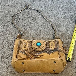 Tan Studded Women's Bag